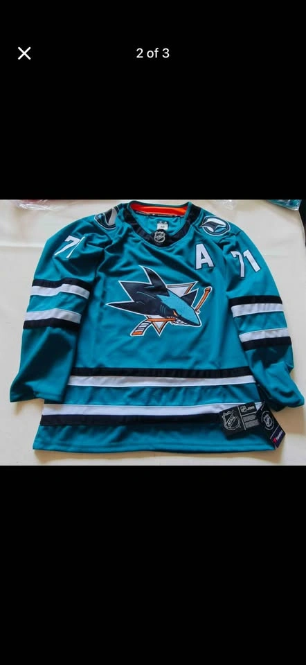 San Jose Sharks Celebrini 71 Hockey Jersey - photo 2