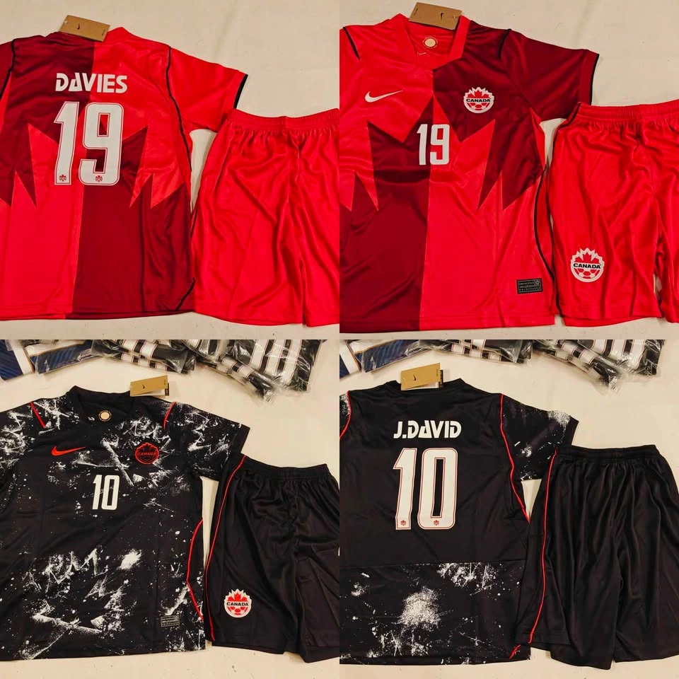 Canada Soccer Jerseys & Youth Kits - Davies 19 & J.David 10 - photo 2