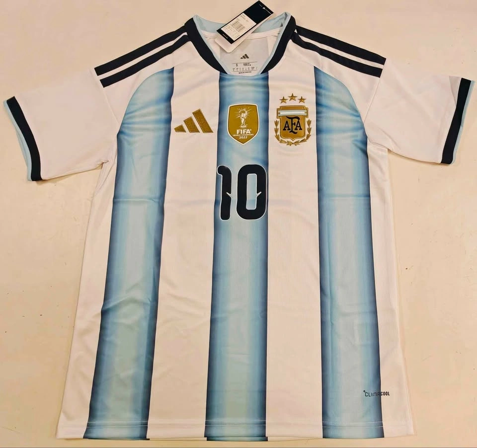 Argentina Messi 10 FIFA World Champions Soccer Jerseys - photo 2