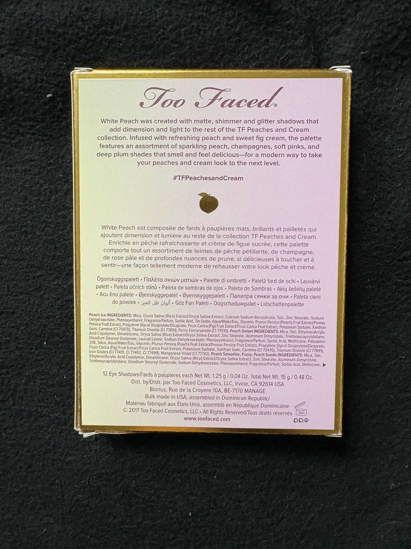 New Too Faced White Peach Eyeshadow - photo 2