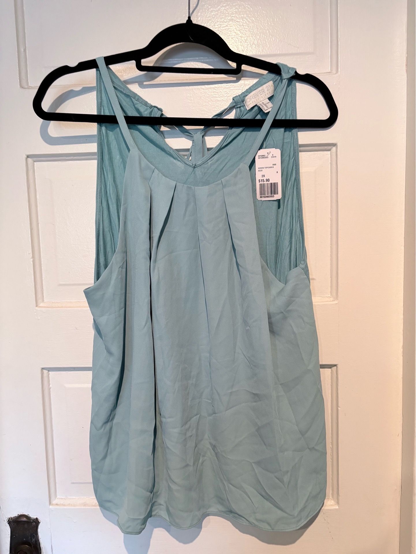 New Forever 21 Women’s Aqua color Top 2X