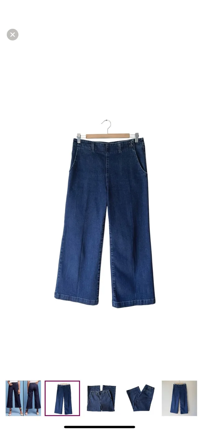 AG Adriano Goldschmied Nautical Wide Leg Crop image indicator(2)