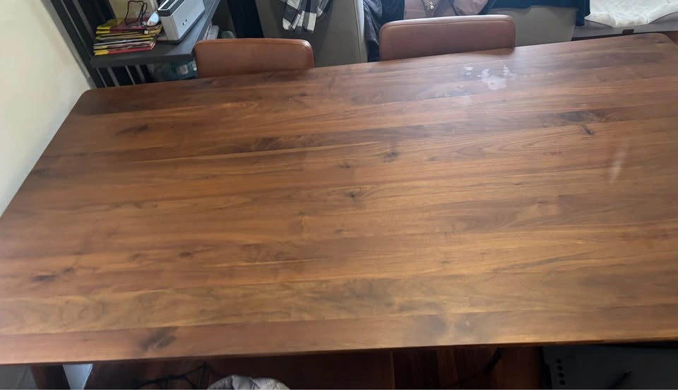 Solid wood long dining table - photo 2