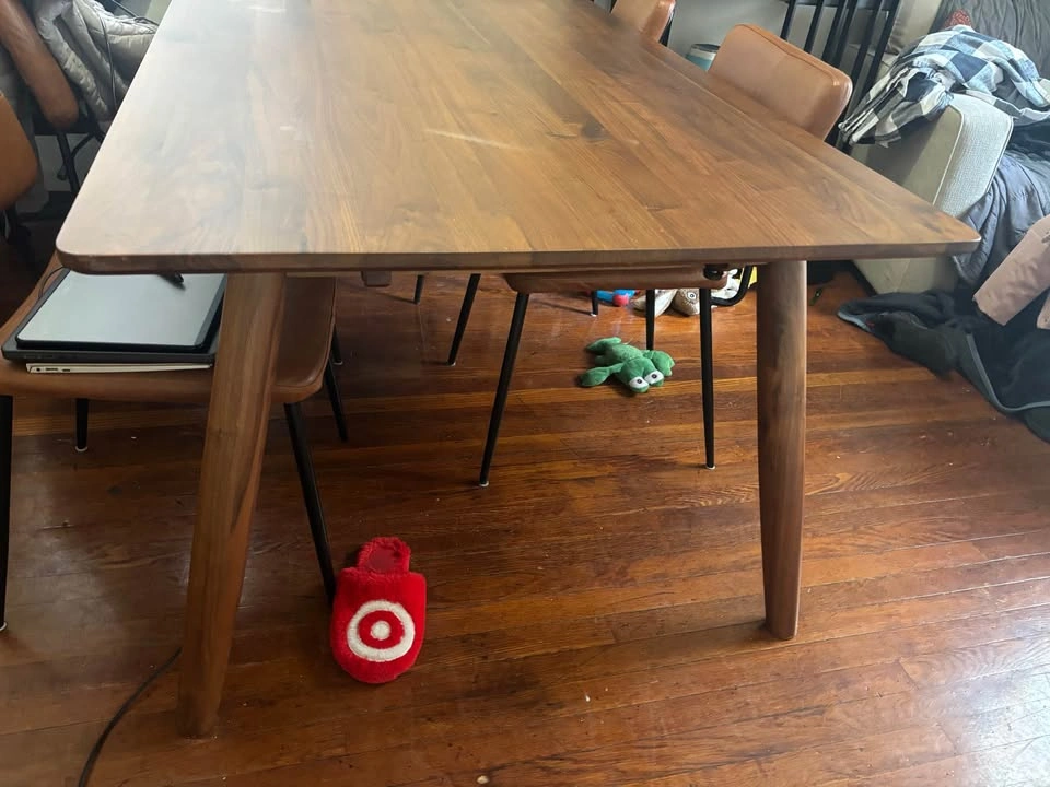 Solid wood long dining table - photo 4