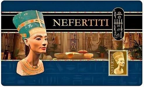 NEFERTITI 1/1000 Oz .999 Collectible Gold Card 3000 Francs Chad