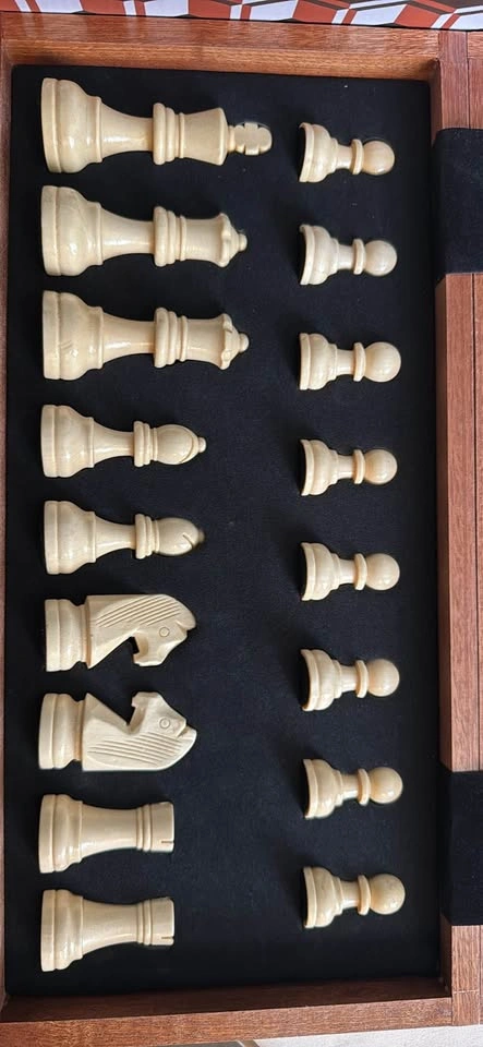 Chess magnetic wood board