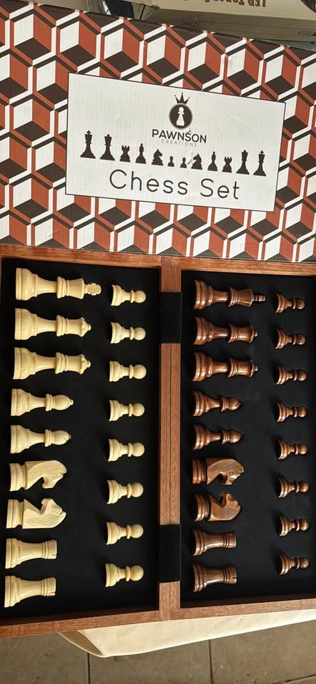 Chess magnetic wood board - photo 3