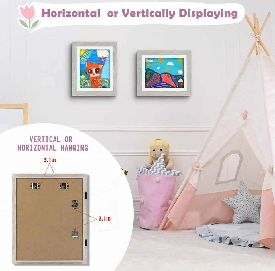 Frametory 4 Pack Magnetic Kids Art Frames 10x12.5 Inch - photo 3