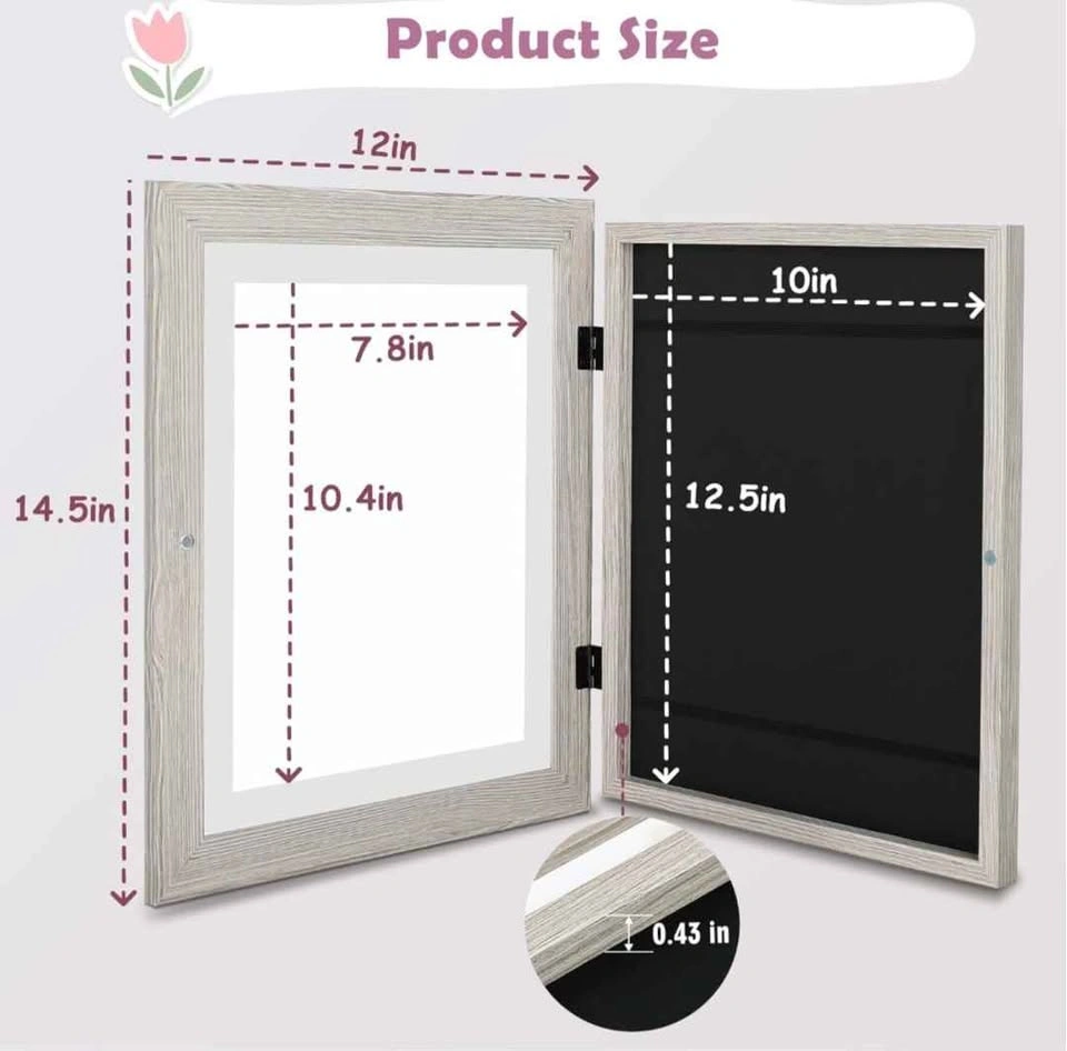 Frametory 4 Pack Magnetic Kids Art Frames 10x12.5 Inch - photo 4