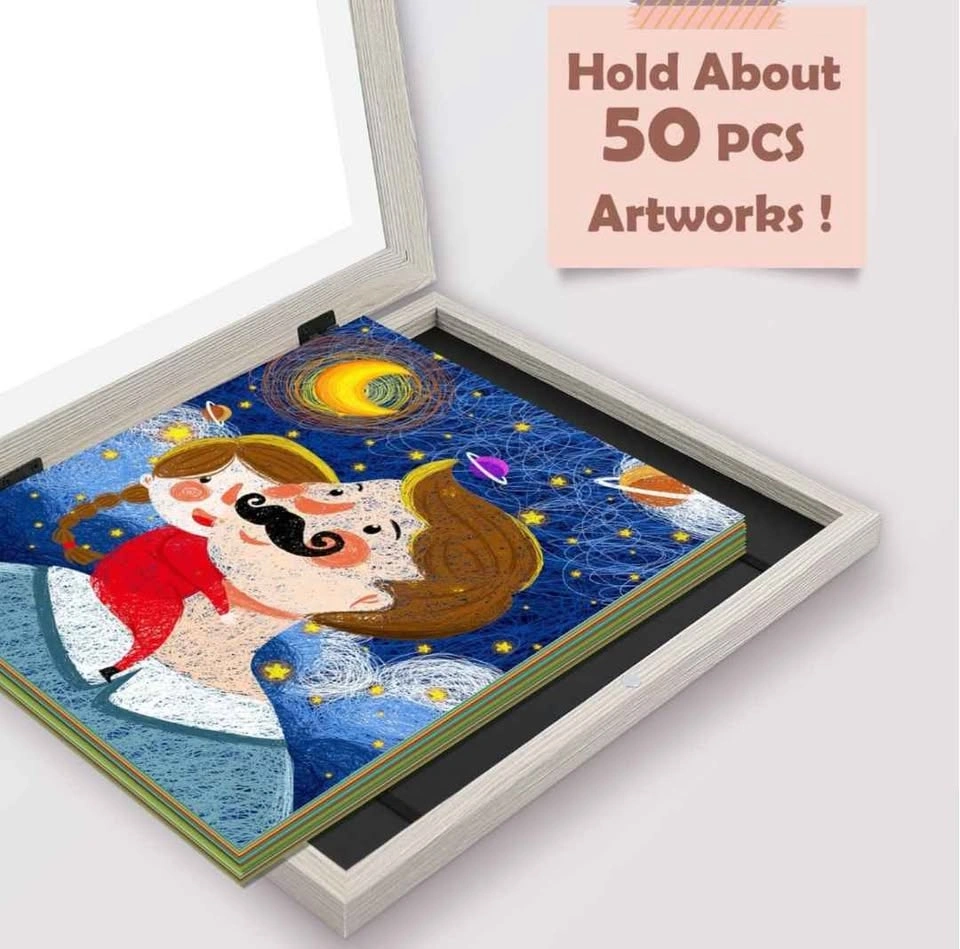 Frametory 4 Pack Magnetic Kids Art Frames 10x12.5 Inch - photo 5