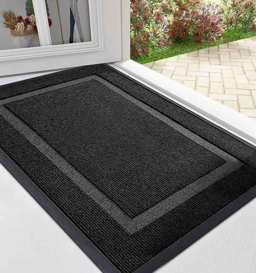 Arotive Front Door Mat Indoor/Outdoor 47" x 32" Black
