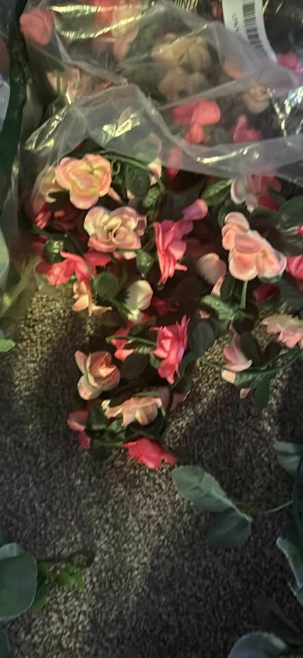 Artificial flowers and greenery decor