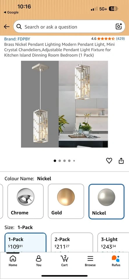 Mini crystal chandelier - photo 2