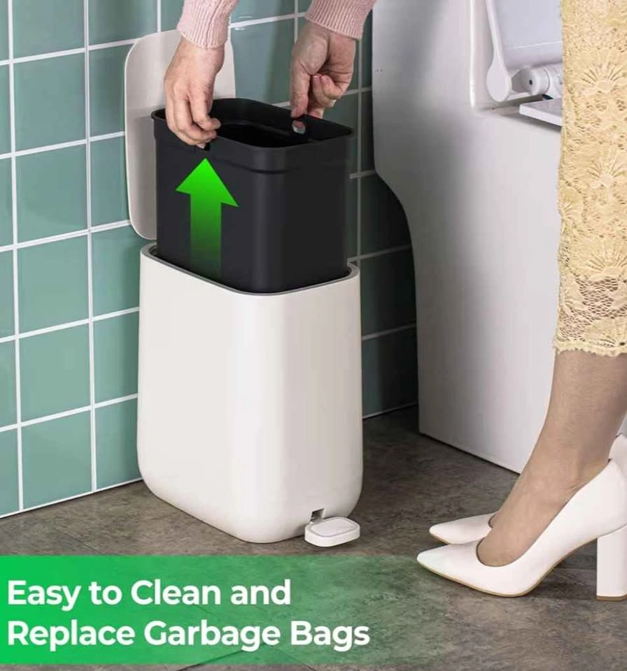 Veinvify 1.85 Gallon Slim Step Pedal Trash Can - photo 3