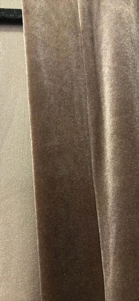 Taupe-brown velour open-front cardigan jacket - Size XS - photo 4