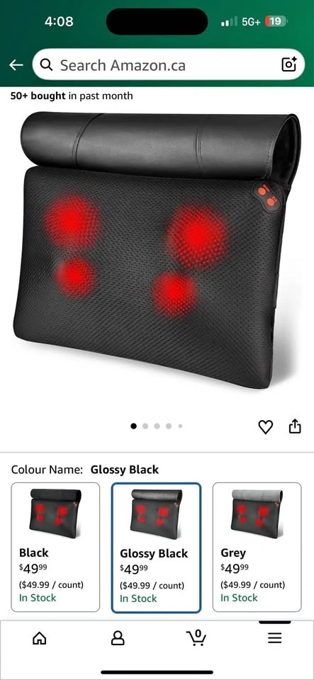 Massager with heating