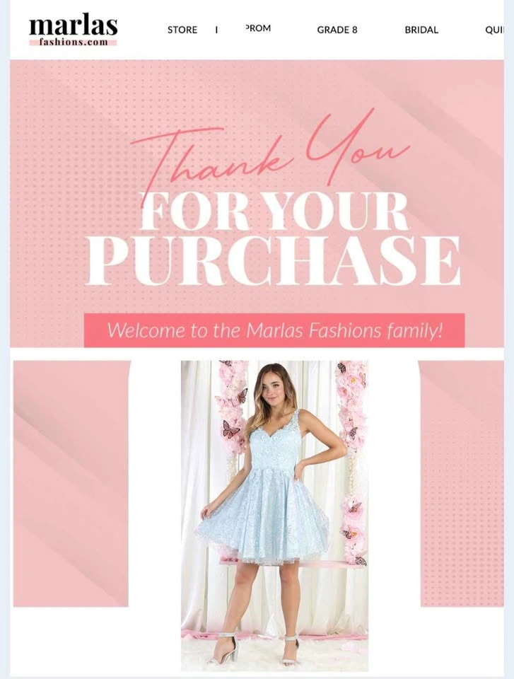 Grade 8 Graduation Dress – Marlas Fashion SIZE 8 - photo 5