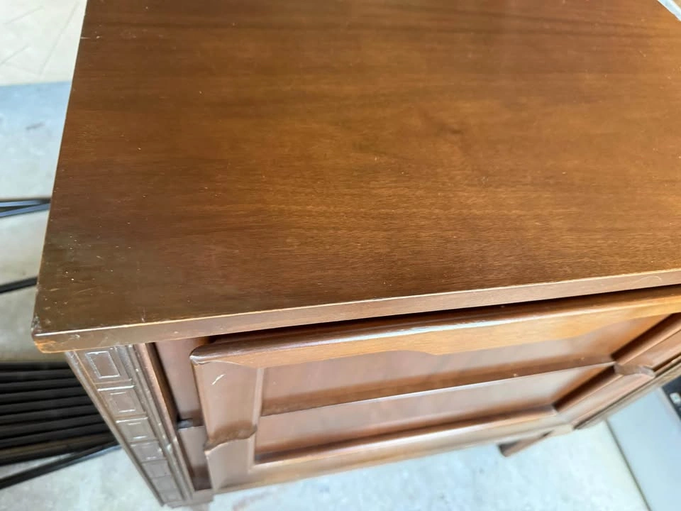 Dark Wood Nightstand with Drawer – End Table / Side Table - photo 4
