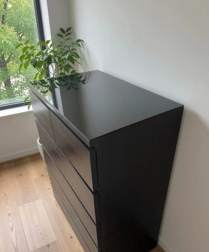 IKEA MALM 6-Drawer Dresser with Glass Top - photo 2