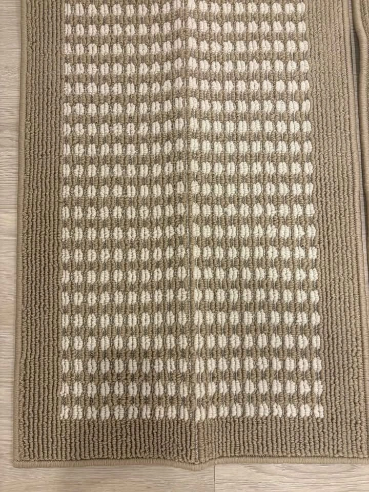 Hiloruug 3-Piece Bathroom/Kitchen Rug Set – Non-Slip (Beige) - photo 2