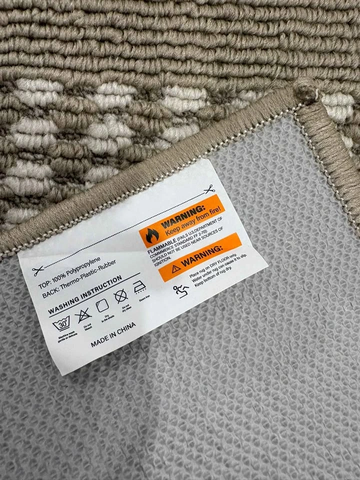 Hiloruug 3-Piece Bathroom/Kitchen Rug Set – Non-Slip (Beige) - photo 3