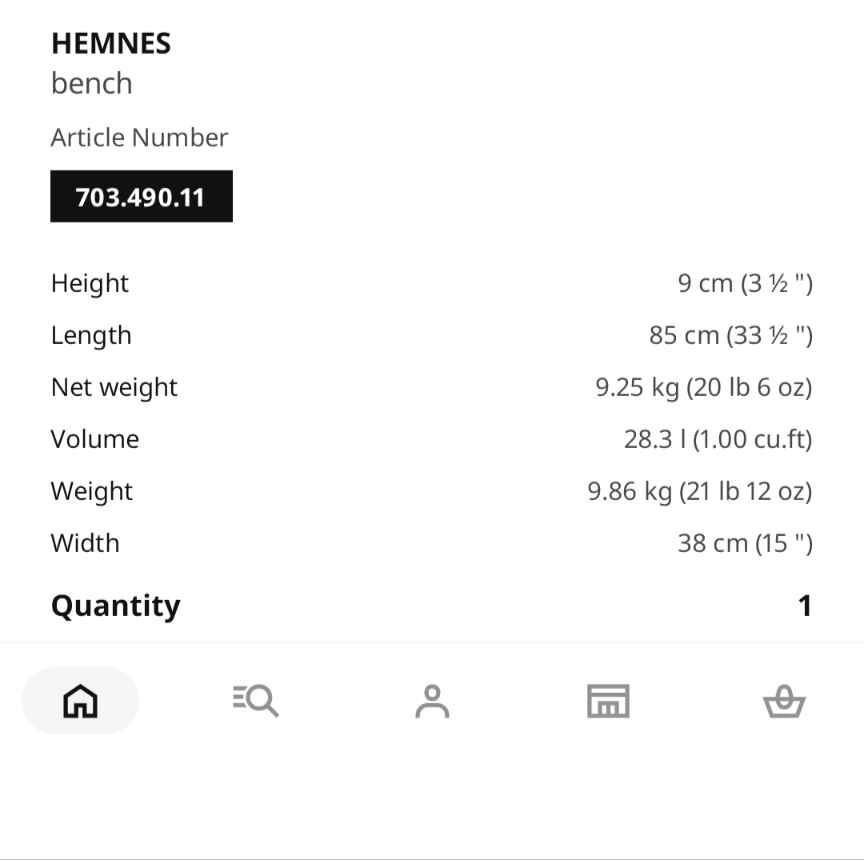 IKEA Hemnes Bench - photo 4