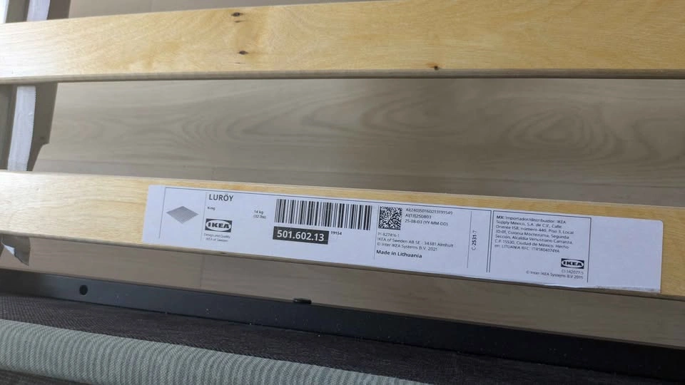 IKEA TALLASEN King Bed Frame with Luröy Slats - photo 3