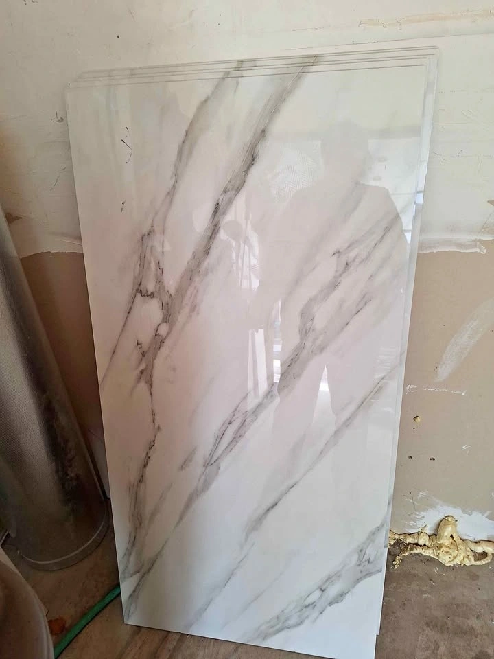 24 x 48 porcelain tile, marble looking