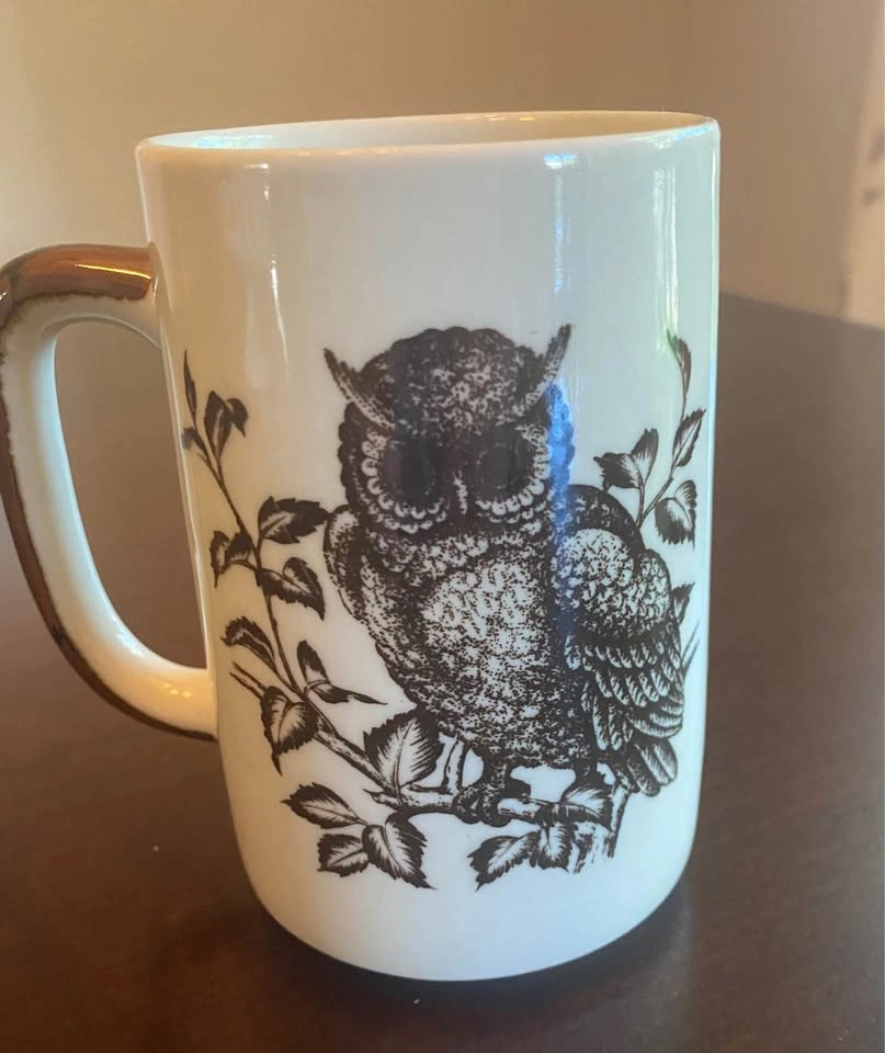 Vintage Otagiri Hand Painted Owl Coffee Mug - photo 2