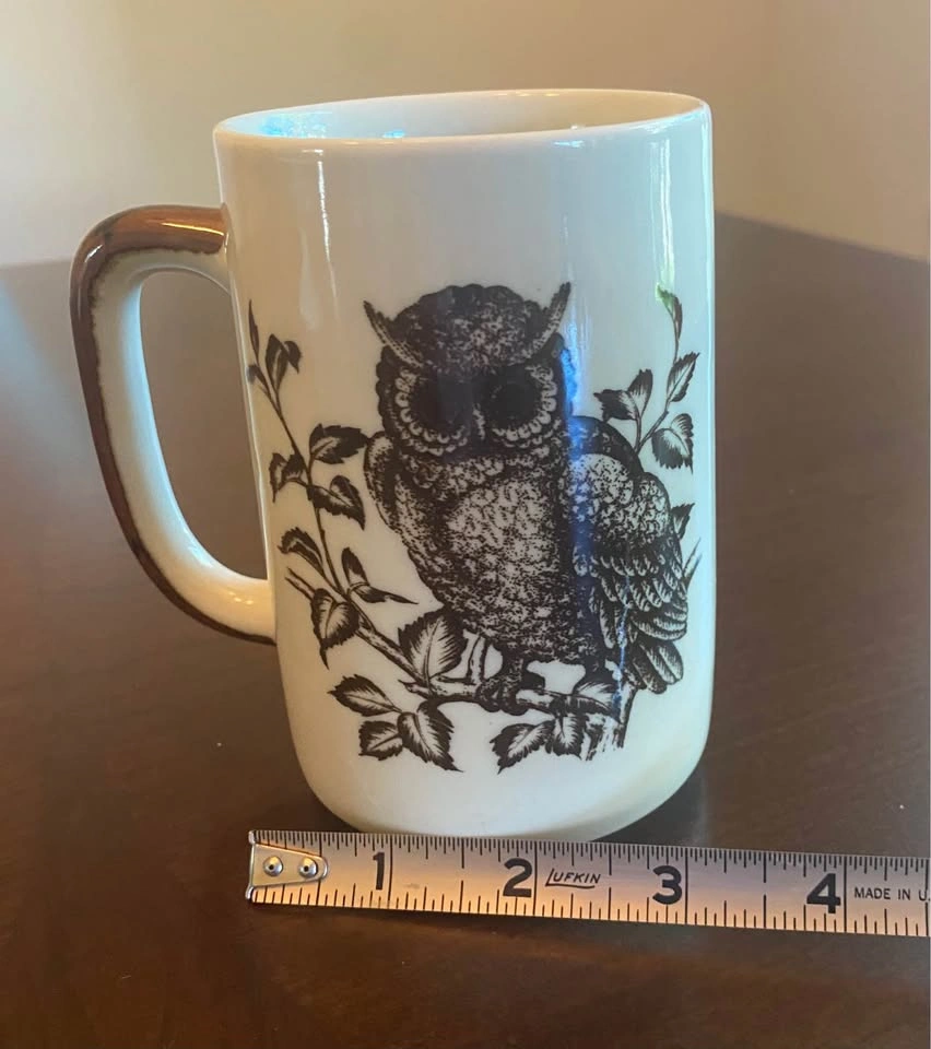 Vintage Otagiri Hand Painted Owl Coffee Mug - photo 3