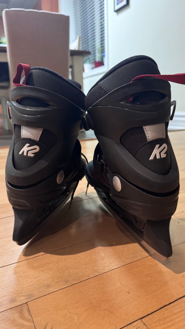 Gently used K2 Fit Ice skates with hockey blades - photo 3