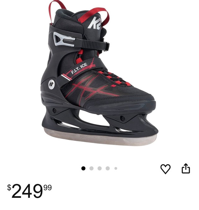 Gently used K2 Fit Ice skates with hockey blades - photo 5