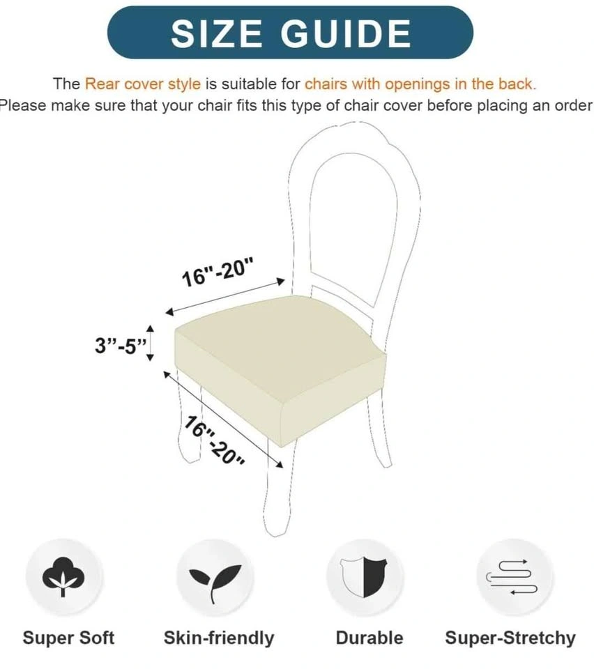 6 PCS Waterproof Dining Room Kitchen Chair Covers - photo 3