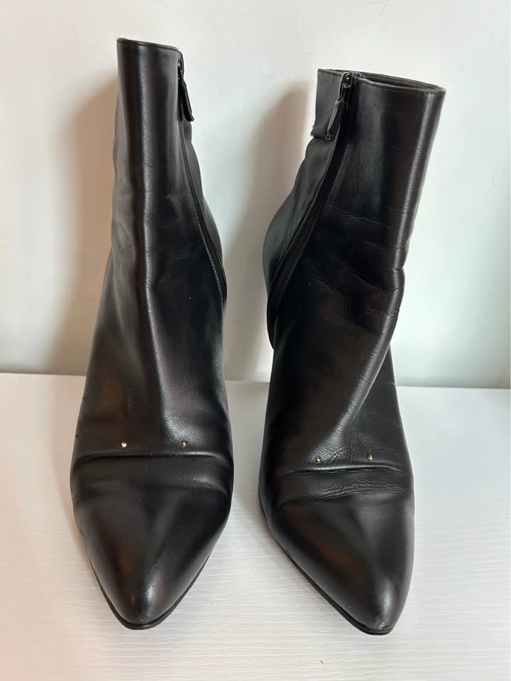 Roger Vivier Black Leather Ankle Boots EU 39 - photo 3