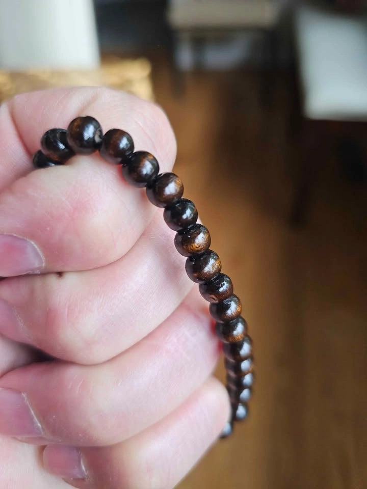 Dark Wood Beaded Bracelet - photo 2