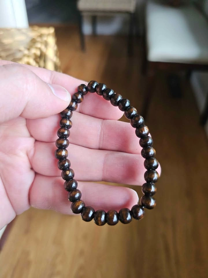 Dark Wood Beaded Bracelet - photo 3