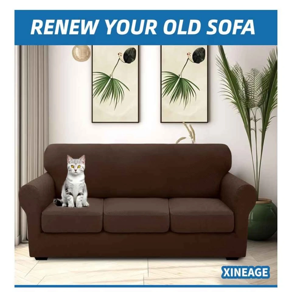 Sofa Slipcover ● 3 Seater (XL) ● Coffee Color - photo 2