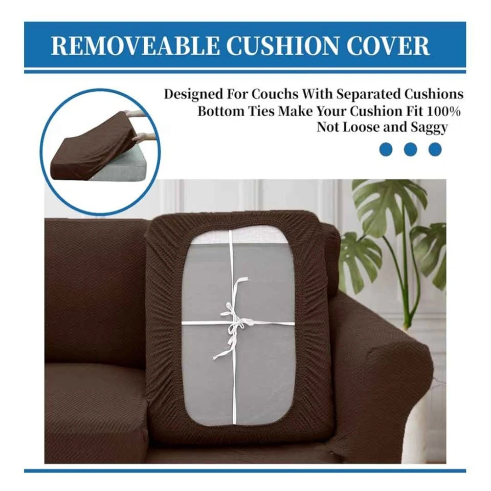 Sofa Slipcover ● 3 Seater (XL) ● Coffee Color - photo 4