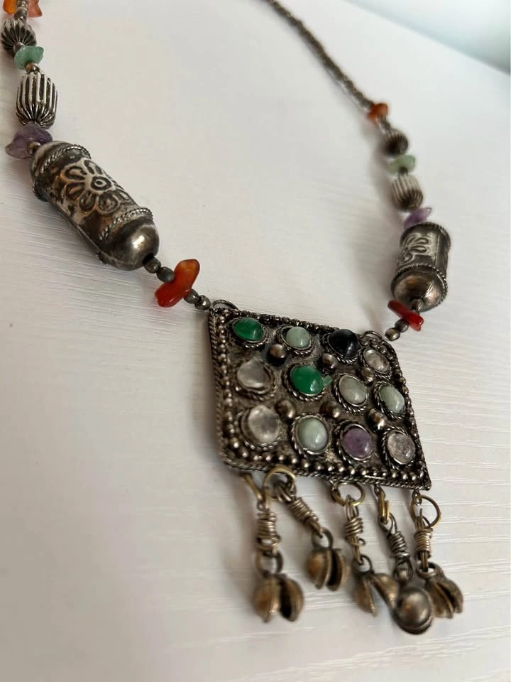 Moroccan Multi-Stone Artisan Necklace