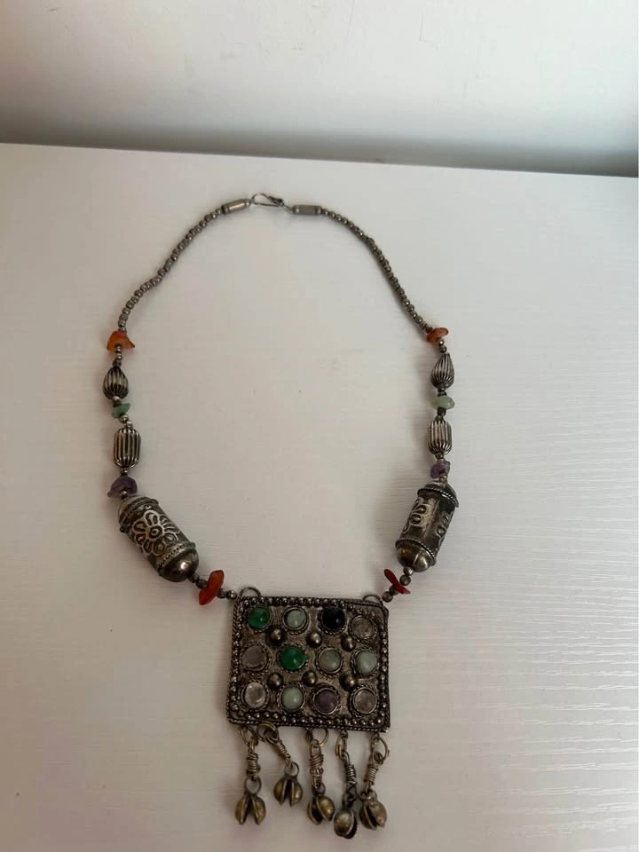 Moroccan Multi-Stone Artisan Necklace - photo 2