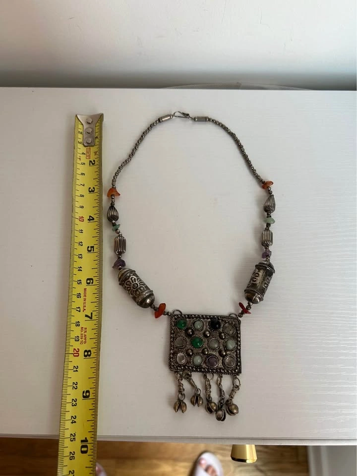 Moroccan Multi-Stone Artisan Necklace - photo 4