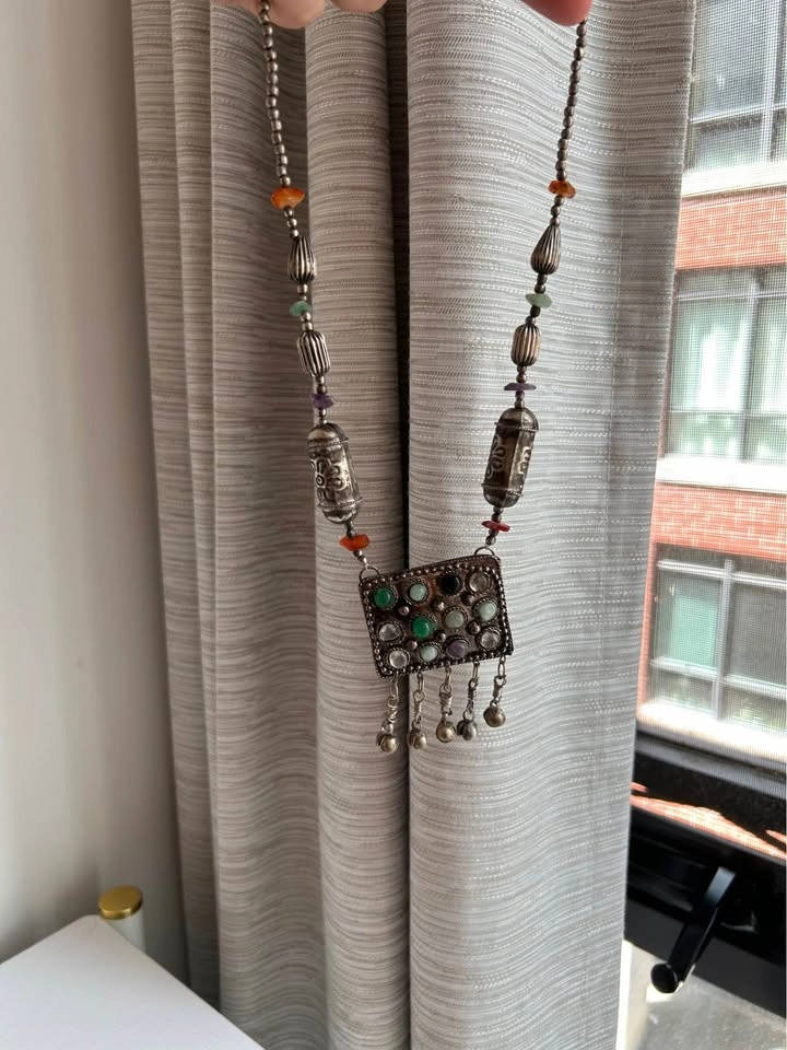 Moroccan Multi-Stone Artisan Necklace - photo 5