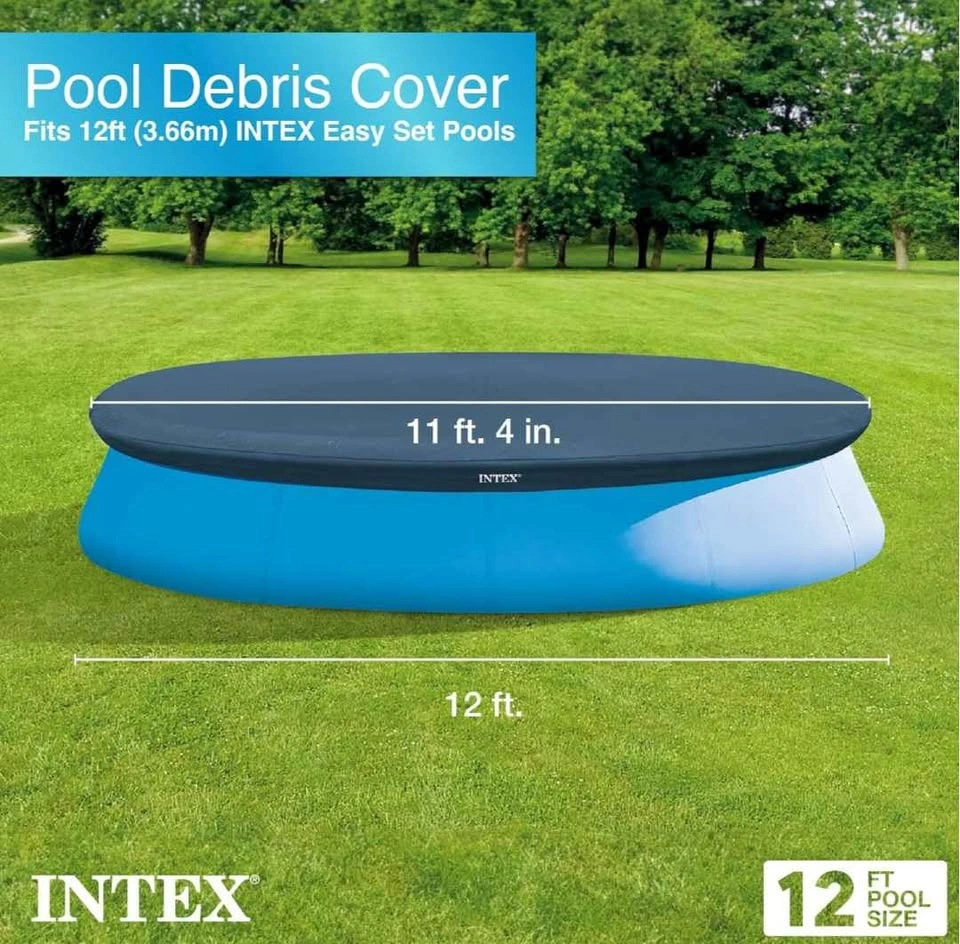 Intex 58919E easy set 12-foot round pool cover - photo 2
