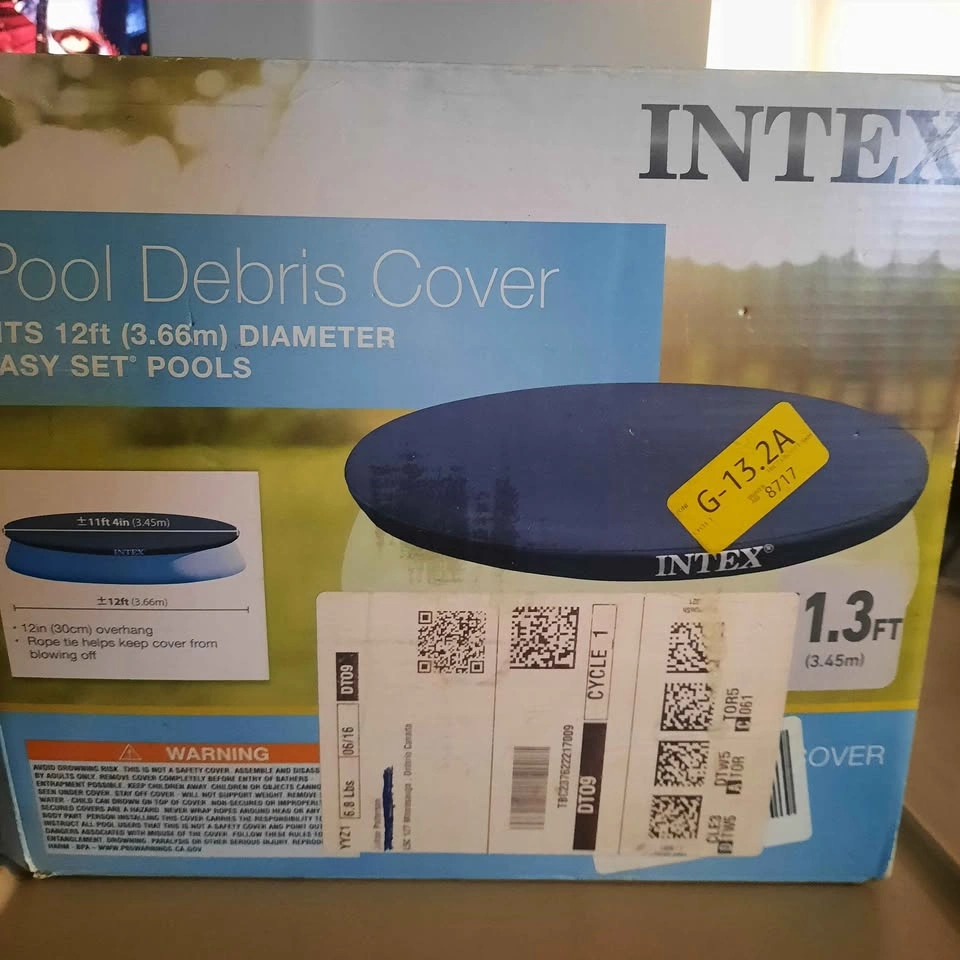Intex 58919E easy set 12-foot round pool cover - photo 4