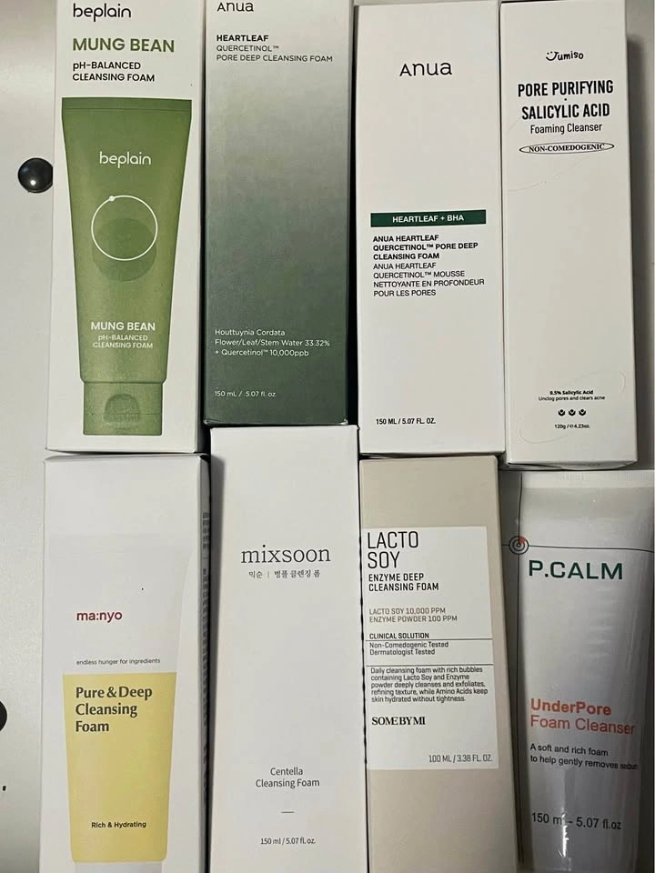 Korean Skincare Cleansing Foams