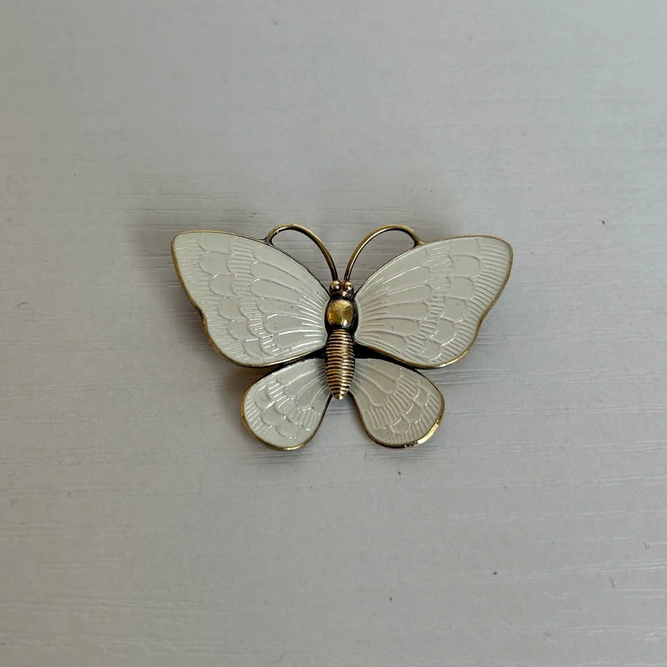 Volmer Bahner Sterling Silver Denmark Butterfly Brooch