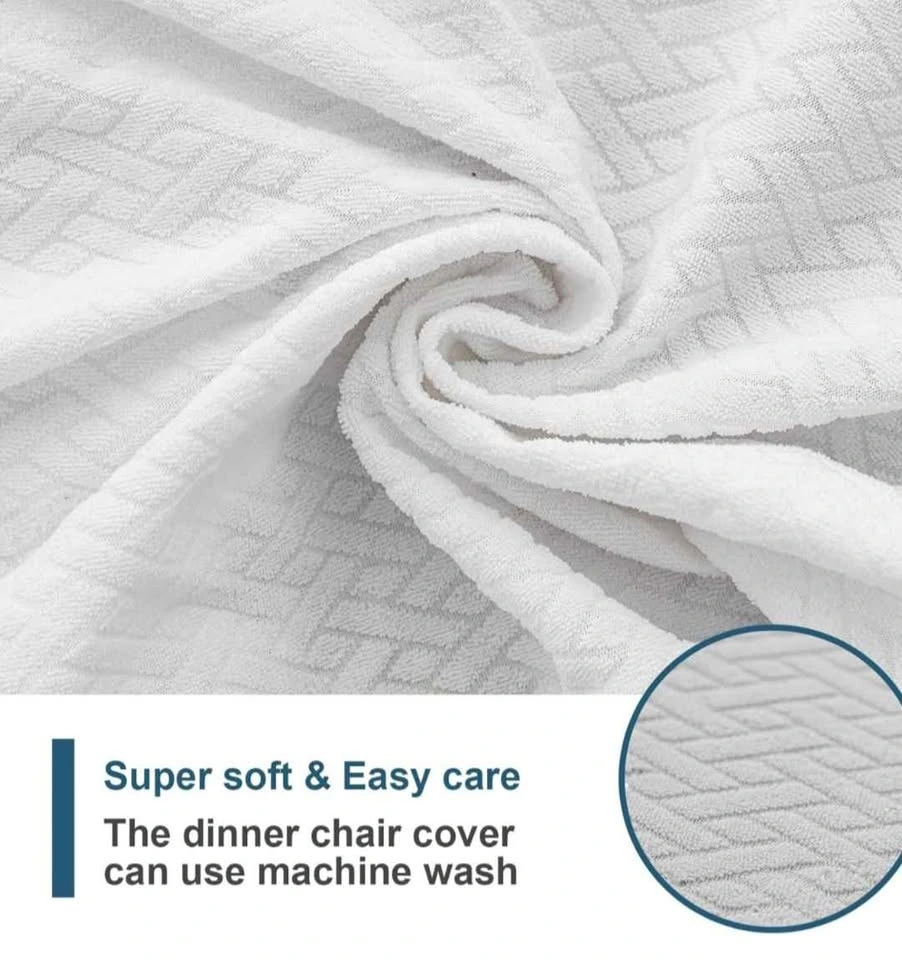 Chair Covers (6 pcs) ● White ● Dining Chairs ● Waterproof - photo 3