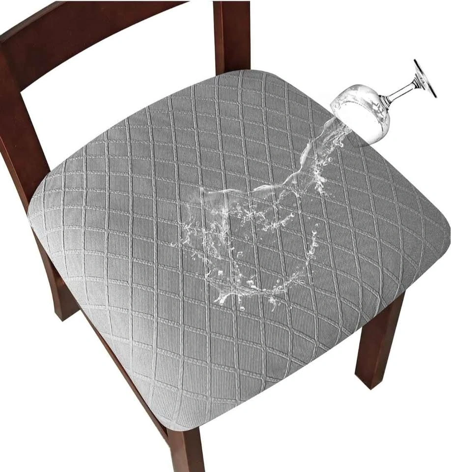 Chair Covers (6 pcs) ● Grey ● Dining Room ● Waterproof - photo 2