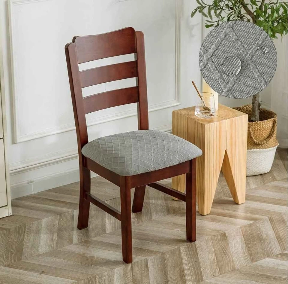 Chair Covers (6 pcs) ● Grey ● Dining Room ● Waterproof - photo 5