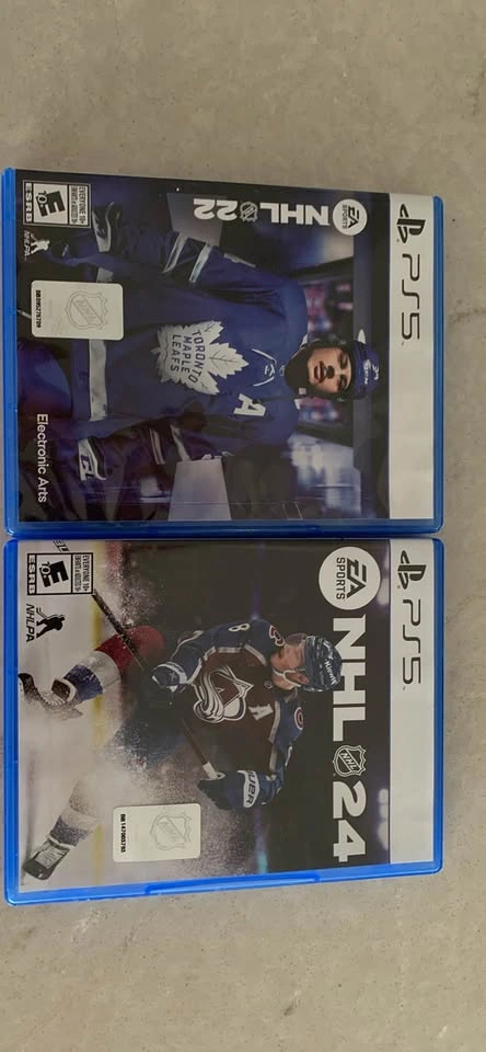 NHL 24 & NHL 22 (PS5) – $20 & $15